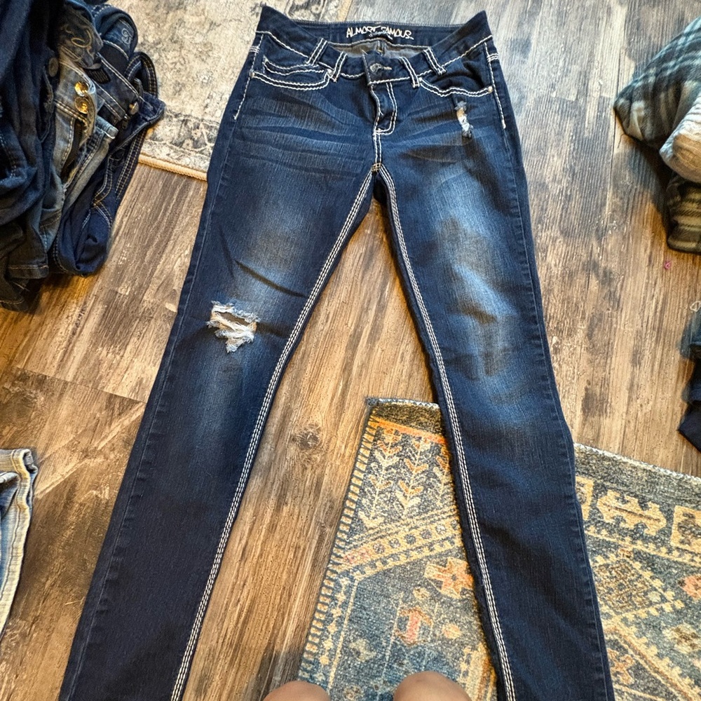 Almost Famous Dark Blue Skinny Jeans